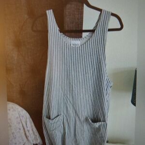 Great Northwest XL Gray + Blue Striped DRESS